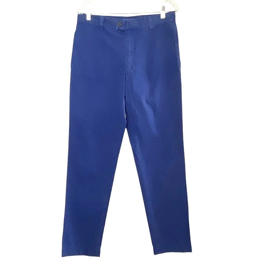 Vtg VERSACE‎ 90s Jeans Couture Ittierre Cotton Pants Sz 34/48 Navy Blue 64-10